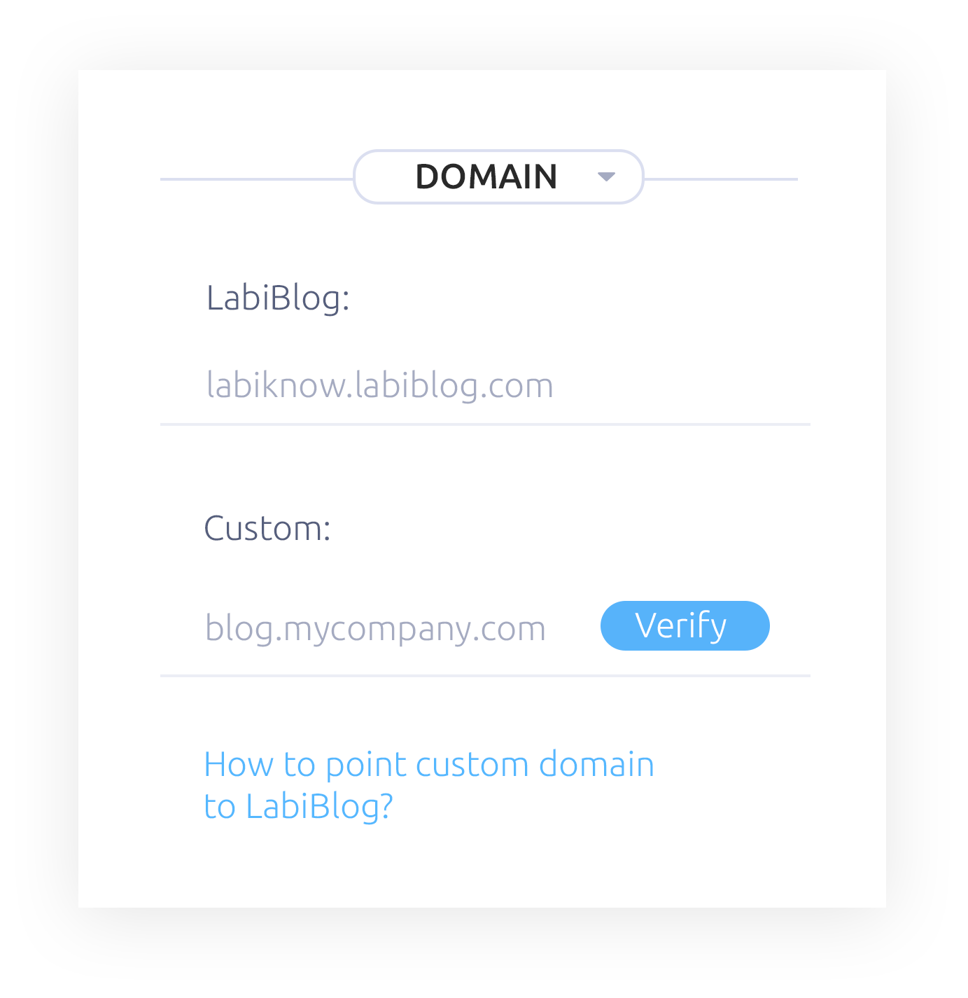 How Point Custom Domain to Company Blog