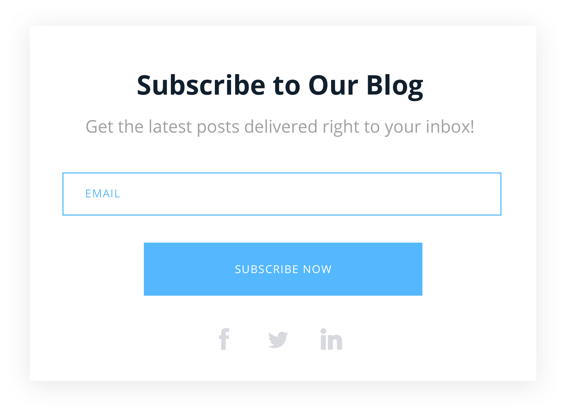 Blog Subscribers and Members Subscribe Form